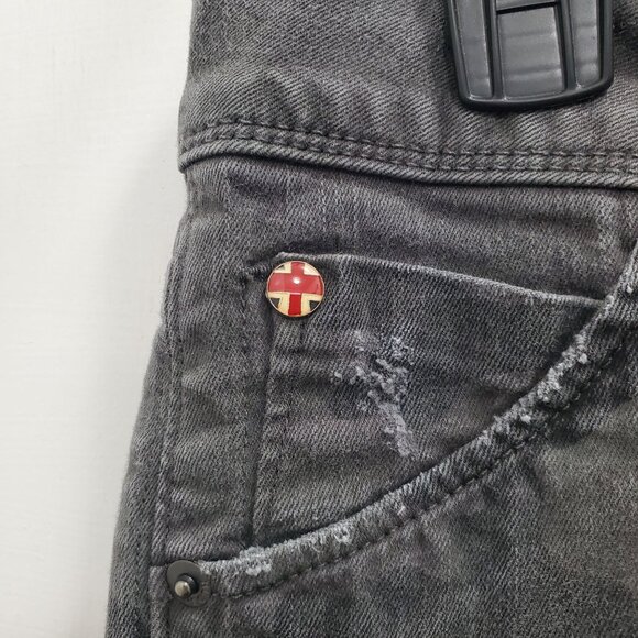 Hudson Collin Midrise Skinny Ankle Women's Faded Camo Print Denim Jeans USA 28 - Picture 2 of 10